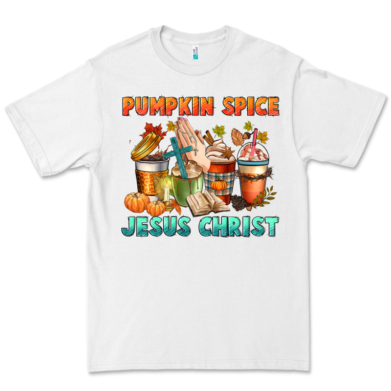 Pumpkin Spice And Jesus Christ Premium Tee by CowGirlArtShop | Teevron