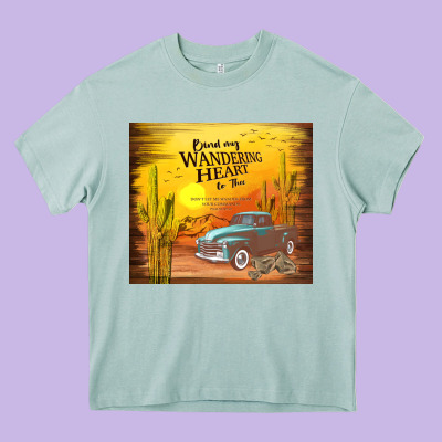 Bind My Wandering Heart To Thee Heavy Core Tee Designed By Tumblerdesignbyshophia