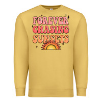 Antique Gold forever chasing sunsets Premium Sweatshirt - JahusDesignShop