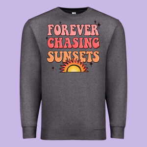 Forever Chasing Sunsets Premium Sweatshirt Designed By Jahusdesignshop