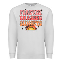 Dove Grey forever chasing sunsets Premium Sweatshirt - JahusDesignShop