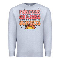 Heather Grey forever chasing sunsets Premium Sweatshirt - JahusDesignShop