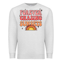 Oatmeal Heather forever chasing sunsets Premium Sweatshirt - JahusDesignShop