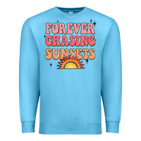 Ocean Blue forever chasing sunsets Premium Sweatshirt - JahusDesignShop