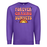Purple forever chasing sunsets Premium Sweatshirt - JahusDesignShop
