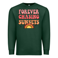 Sports Green forever chasing sunsets Premium Sweatshirt - JahusDesignShop