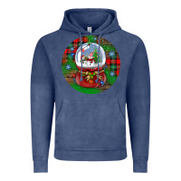 Vintage Denim snow globe christmas ornament Vintage Hoodie - BundleAndBundleShop