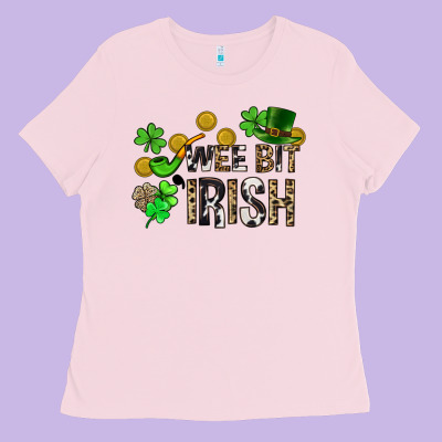 Wee Bit O' Irish St. Patrick's Ladies Tee Designed By Cowgirlartshop