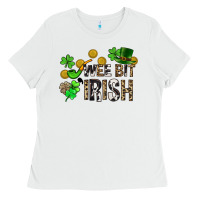 White Wee bit o' Irish St. Patrick's Ladies Tee - CowGirlArtShop
