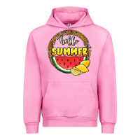 Fuchsia Pink hello summer watermelon Urban Hoodie - JahusDesignShop