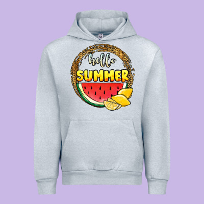 Hello Summer Watermelon Urban Hoodie Designed By Jahusdesignshop