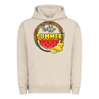 Pigment French Oak hello summer watermelon Urban Hoodie - JahusDesignShop