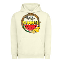 Pigment Pistachio hello summer watermelon Urban Hoodie - JahusDesignShop