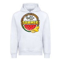 White hello summer watermelon Urban Hoodie - JahusDesignShop