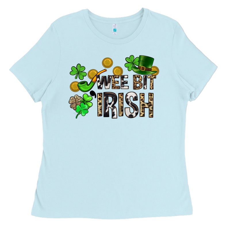 Wee Bit O' Irish St. Patrick's Ladies Tee by CowGirlArtShop | Teevron