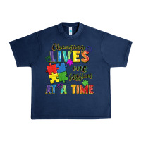 Navy Changing lives one session at a time Urban Heavy Tee - FaDigitalArtStudio