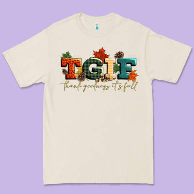 Tgif Thank Goodness Its Fall Premium Tee Designed By Cowgirlartshop