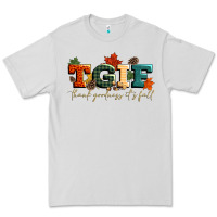 Dove Grey tgif thank goodness its fall Premium Tee - CowGirlArtShop