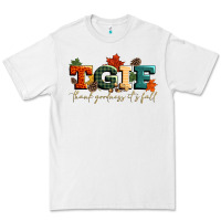 White tgif thank goodness its fall Premium Tee - CowGirlArtShop