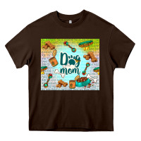 Chocolate Brown dog mom Heavy Core Tee - TumblerDesignByShophia