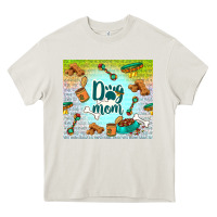 Cream dog mom Heavy Core Tee - TumblerDesignByShophia