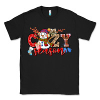 Black cozy season snowman Classic Tee - CowGirlArtShop
