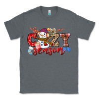 Charcoal Heather cozy season snowman Classic Tee - CowGirlArtShop