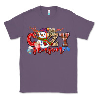 Lavender cozy season snowman Classic Tee - CowGirlArtShop