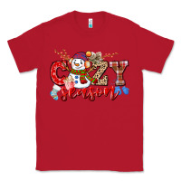 Red cozy season snowman Classic Tee - CowGirlArtShop