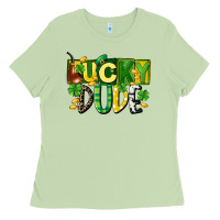 Matcha Lucky dude  St. Patrick's Day Ladies Tee - CowGirlArtShop