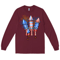 Burgundy Let's Get Lit Long Sleeve Tee - RanaPortraitStore