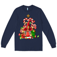 Navy christmas  gnomes Long Sleeve Tee - FaDigitalArtStudio