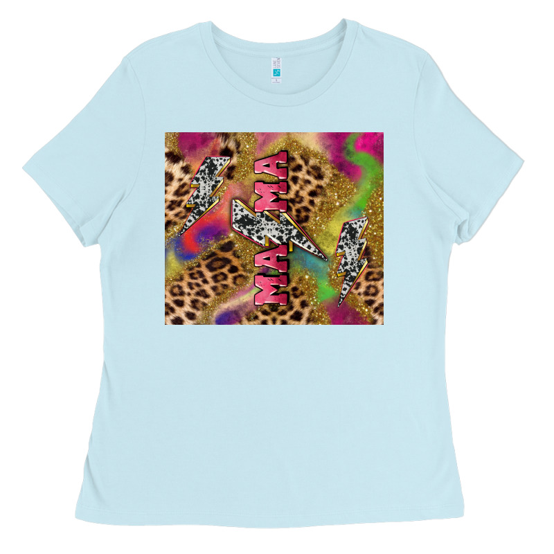 Colorful Leopard Lightning Bolt Tumbler Mother's Ladies Tee by HowdyJamesFarm | Teevron