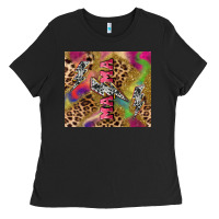 Black Colorful leopard lightning bolt tumbler mother's Ladies Tee - HowdyJamesFarm