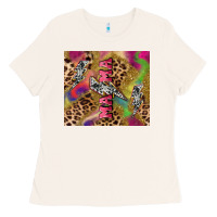 Bone Colorful leopard lightning bolt tumbler mother's Ladies Tee - HowdyJamesFarm