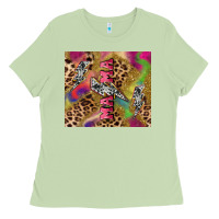 Matcha Colorful leopard lightning bolt tumbler mother's Ladies Tee - HowdyJamesFarm