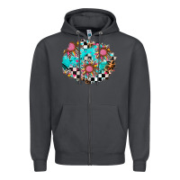 Smoke race sunflower patches Zipper Hoodie - AdoDesignShop