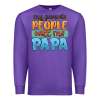 Purple my favorite people call me papa Premium Sweatshirt - JahusDesignShop