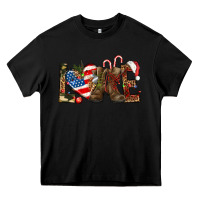 Black Army christmas love 4th Of July Heavy Core Tee - HowdyJamesFarm