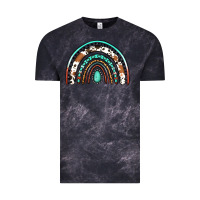 Cloud Black Western Rainbow Vintage Tee - Jasminsmagicworld