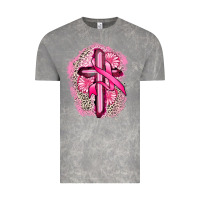 Cloud Rock breast cancer cross Vintage Tee - FaDigitalArtStudio