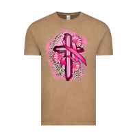 Vintage Coffee breast cancer cross Vintage Tee - FaDigitalArtStudio