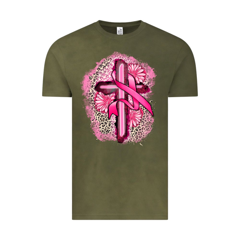 Breast Cancer Cross Vintage Tee by FaDigitalArtStudio | Teevron