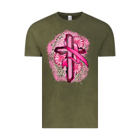 Vintage Olive breast cancer cross Vintage Tee - FaDigitalArtStudio