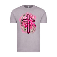 Vintage Zinc breast cancer cross Vintage Tee - FaDigitalArtStudio