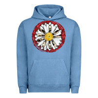 Pigment Pebble Blue daisy Urban Hoodie - JahusDesignShop
