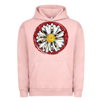 Pigment Salmon daisy Urban Hoodie - JahusDesignShop