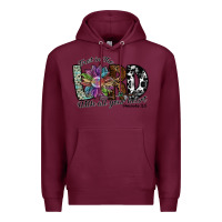 Burgundy trust in the lord with all your heart Premium Hoodie - SublimationCraftShop
