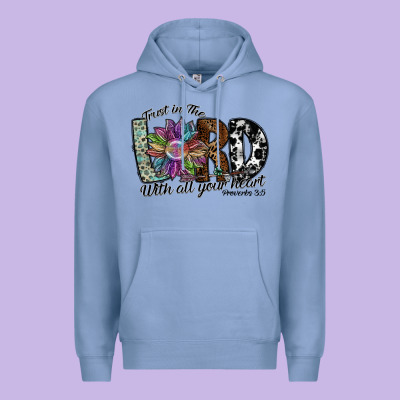 Trust In The Lord With All Your Heart Premium Hoodie Designed By Sublimationcraftshop