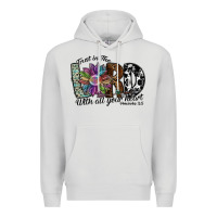 Dove Grey trust in the lord with all your heart Premium Hoodie - SublimationCraftShop